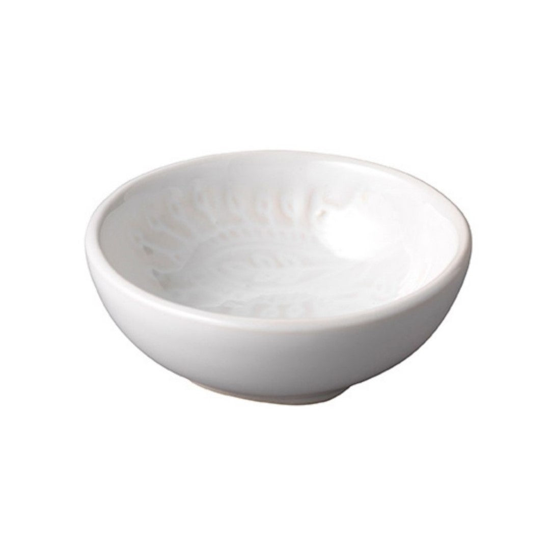Sthal white small dip bowl, white stoneware, 8cm, made in Portugal