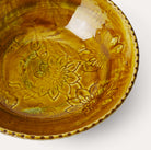 Sthal pineapple small serving bowl, cracked glaze stoneware, detail