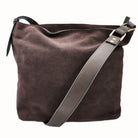 Taupe suede tote bag, Ceannis, detail
