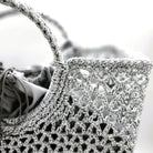 Ceannis silver summer basket with detachable lining