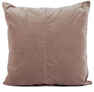Dusty pink cotton velvet cushion cover, 50 x 50cm, concealed back zip