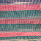 Pastel vintage kantha quilt, fine stitching detail