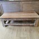 Vintage teak low table, 100 x 47cm, ideal at the end of a bed