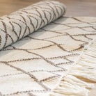 Weaver Green Tangier Medina rug, recycled plastic with Moroccan design