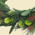 Large faux fir Christmas wreath