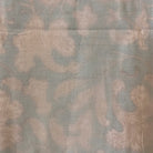 Single block-print cotton dohar blanket in aqua