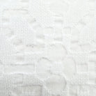Woven azalea-pattern white cotton duvet cover, king size