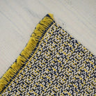 Recycled cotton tablecloth in yellow and blue, eco-friendly, made in Portugal