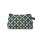 Clover cosmetic bag in aqua