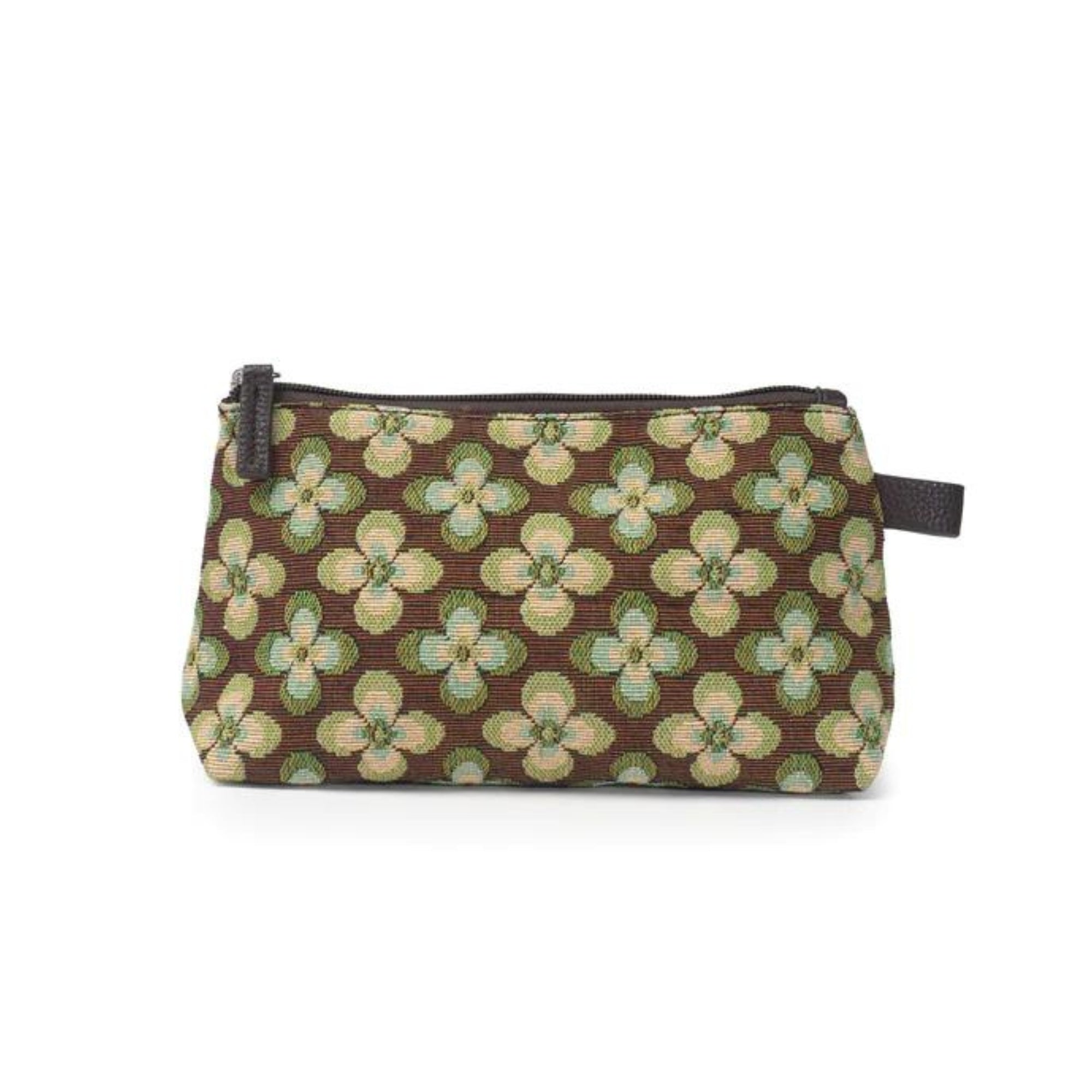 Clover cosmetic bag in green