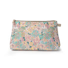 Pink flower cosmetic bag, large