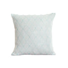 Portuguese mosaic recycled cotton cushion in mint, 45 cm