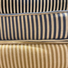 Pimlico chair cushion in striped fabric, memory foam, 48 x 46 cm