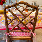 Pimlico chair cushion in stripes, memory foam, styled