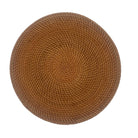 Round woven rattan placemat, natural rattan, 30 cm diameter