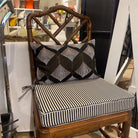 Striped Pimlico chair cushion, 48 x 46 cm, detail view