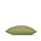 Grass green velvet cushion cover, soft cotton, styled