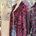 Pink velvet coat, retro glamour style