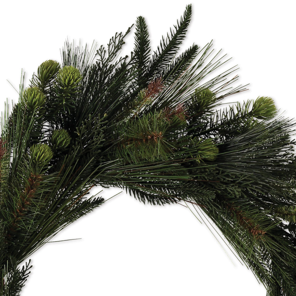 Faux mixed Pine Wreath Green L - Citta Design, INSIDE Hong Kong