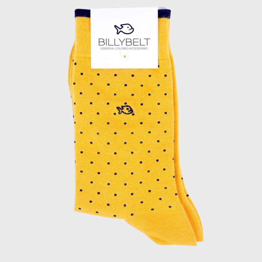 Square Design Socks - Yellow - The Great Diggers