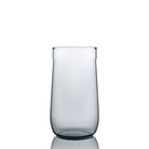 Angle Bell highball glass in smoke grey borosilicate, set of 2, 425 ml
