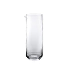 Optic carafe, mouth-blown glass with vertical optic lines, 1400 ml, 25 cm
