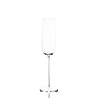 O champagne glass, handmade crystalline glass, 26 cm tall, set of two
