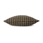 Metallic check cushion cover in beige, 50 cm