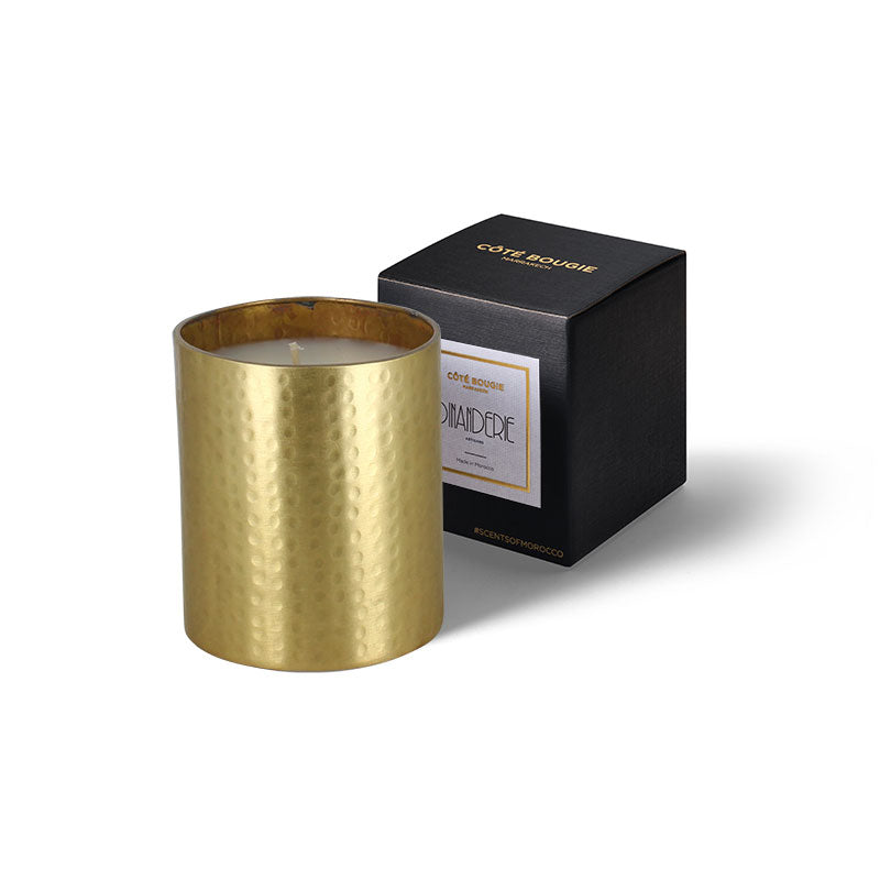 Cote Bougie hammered candle, orange blossom