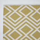 Gooseberry green Iris rug, flat weave detail, Weaver Green