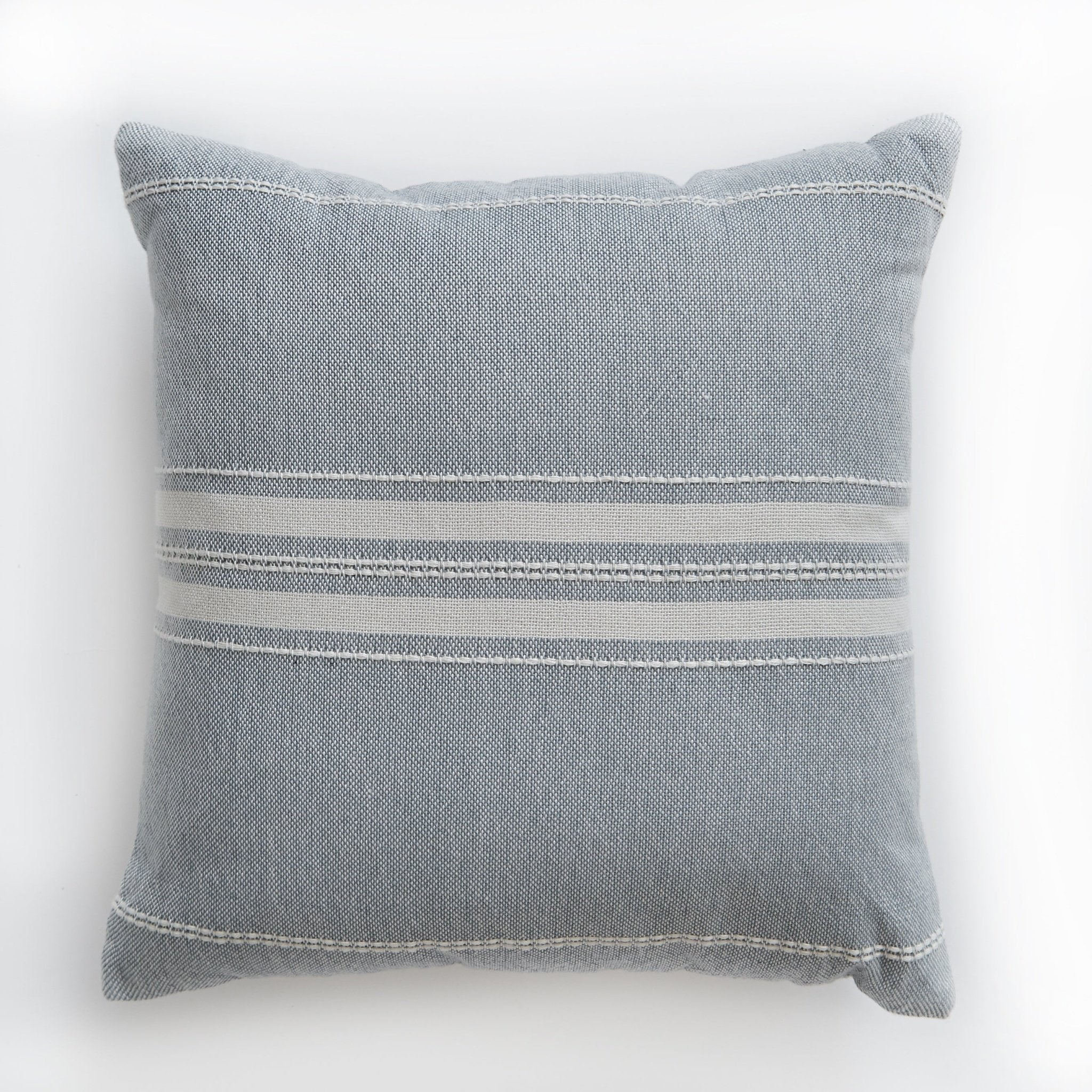 Marseille duck egg cushion, 45 cm, French-linen look