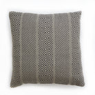 Minerva charcoal cushion in recycled-yarn weave