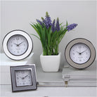 Addison Ross Shagreen Grey alarm clock