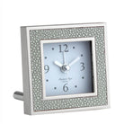 Addison Ross Shagreen Grey alarm clock