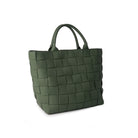 Braided green shopper bag by Ceannis