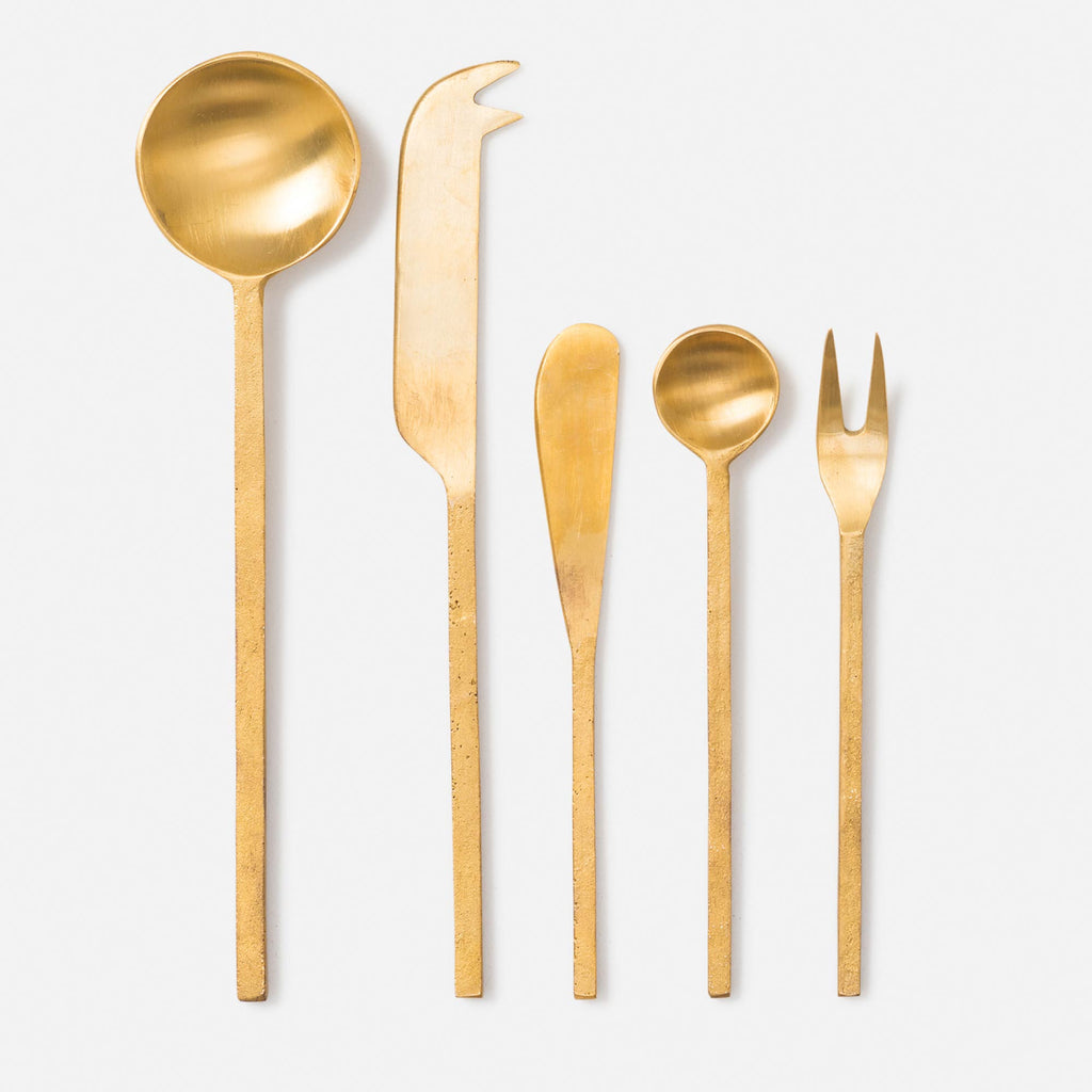 Hand Forged Dish Spoon Brass - Citta Design, INSIDE Hong Kong