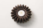Seed tea light holder in bronze, resin cast from a sandbox seed pod, Forwood Design