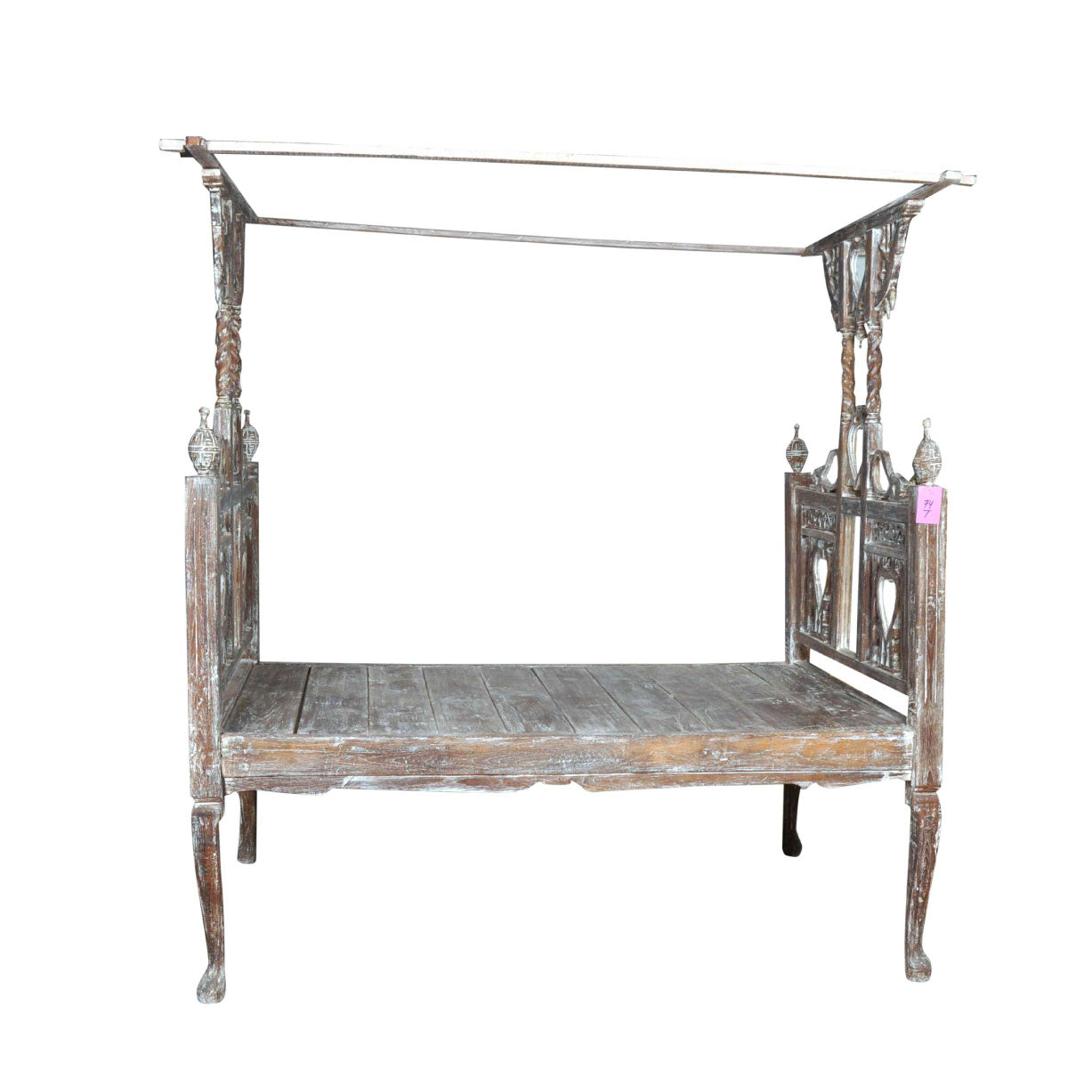 Canopy Bed With Mirror in White Wash - INSIDE, INSIDE Hong Kong