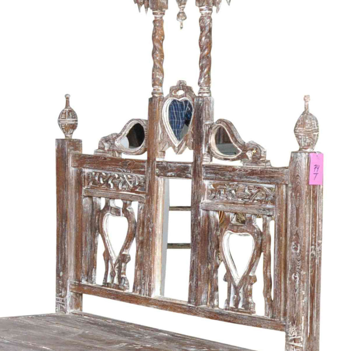 Canopy Bed With Mirror in White Wash - INSIDE, INSIDE Hong Kong