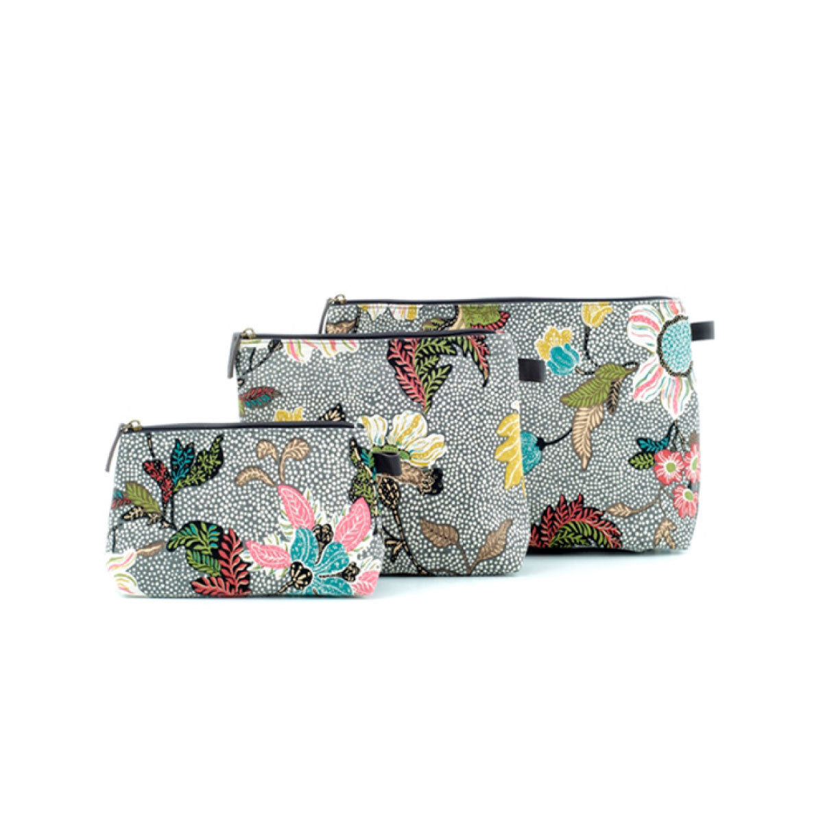 Ceannis Cosmetic Grey Flower Linen Grey - Ceannis, INSIDE Hong Kong