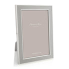 Enamel frame in chiffon grey by Addison Ross, 4 x 6 or 5 x 7 or 8 x 10 inch, silver plate
