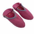 Children's wool felt slippers with non-slip rubber soles, warm and comfortable