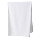 White classic 100% cotton terry towel, high absorbency and machine washable warm, detail view