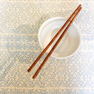Reusable coconut wood short chopsticks, 25 cm