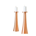Copper monolith candle holder, handmade, 30 cm