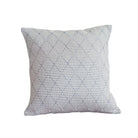 Portuguese mosaic recycled cotton cushion in grey, 45 cm