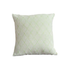 Portuguese mosaic recycled cotton cushion in light green, 45 cm