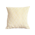 Portuguese mosaic recycled cotton cushion in yellow, 45 cm