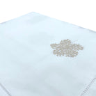 Floral-embroidered cotton runner, Vietnamese craft