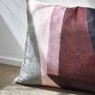 Object linen cushion cover with hand-painted silhouettes, Citta